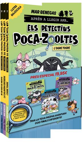 PACK APRÈN A LLEGIR AMB... ELS DETECTIUS POCA-ZOOLTES!  7,8 I 9: EN LLETRA MAJÚS