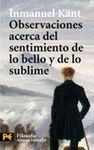 OBSERVACIONES ACERCA DEL SENTIMIENTO DE LO BELLO Y DE LO SUBLIME