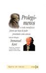 PROLEGÓMENOS A TODA METAFÍSICA FUTURA QUE HAYA DE PODER PRESENTARSE COMO CIENCIA