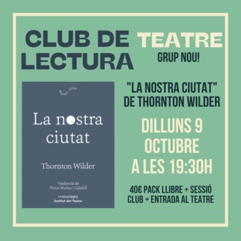 Nou club de lectura: TEATRE